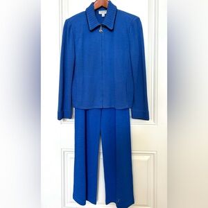 St. John Sport Elegant Blue Women's Pantsuit